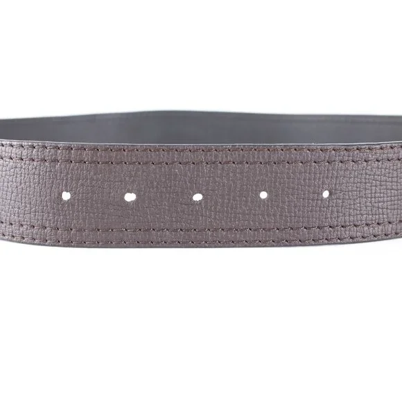 Louis Vuitton 49.5 Belt Blank M9904 110/44 Dark Brown Textured Leather Belt